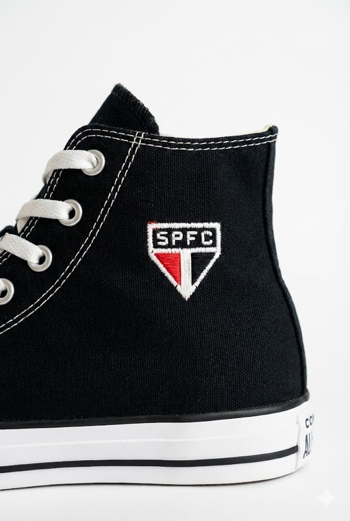 All Star Tricolor - Bordado artesanal feito à mão - futebol, são paulo